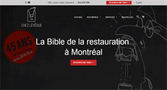 Desktop Screenshot of chezleveque.ca